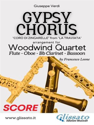 cover image of Gypsy Chorus--Woodwind Quartet (score)